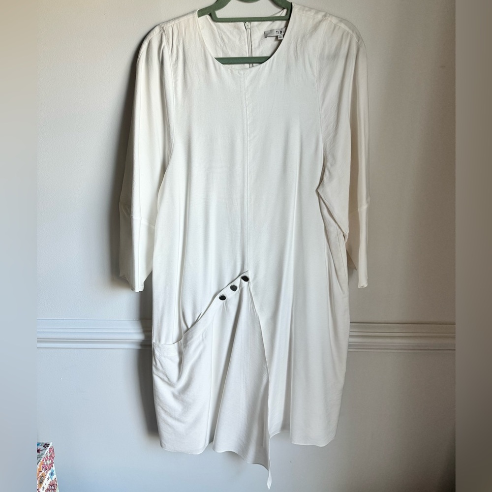 Tibi Asymmetrical Flap Front Flap Front Dress - image 1